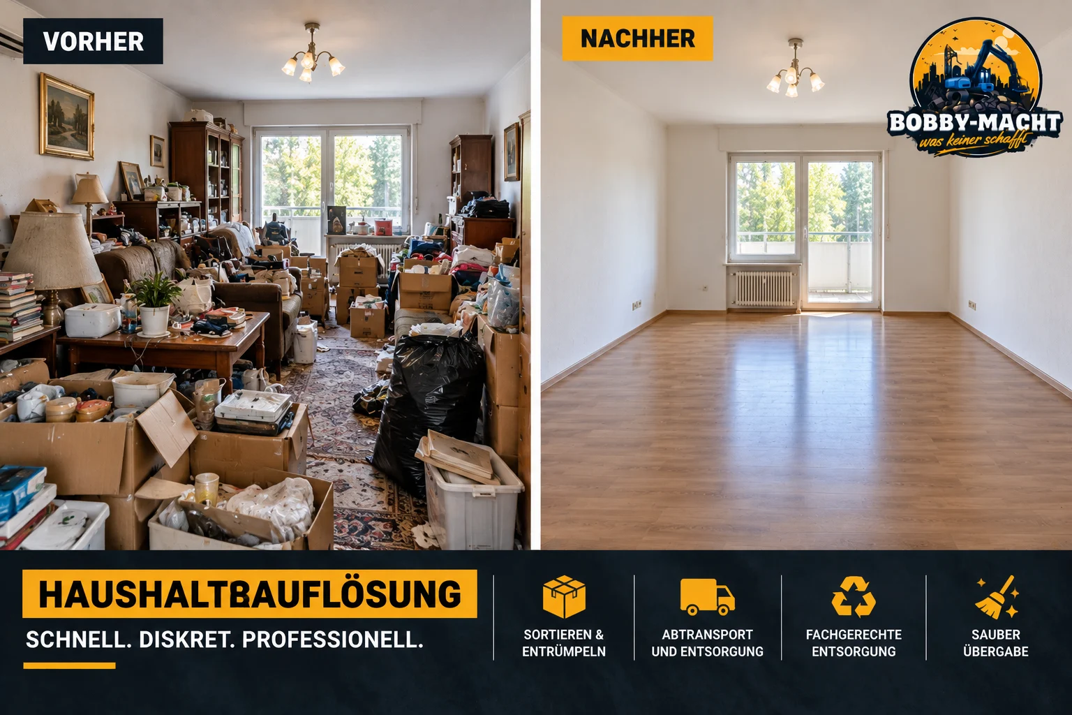 Haushaltsauflösung durch Bobby Macht